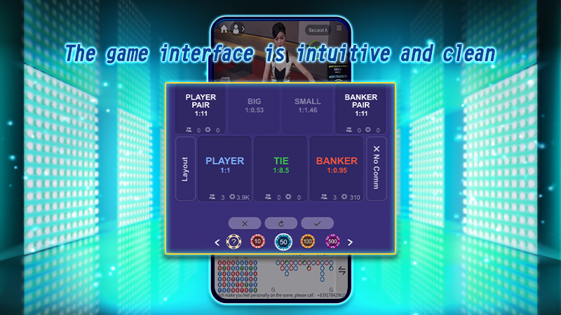 全新游戏界面,使下注过程更加简单